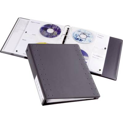 Lefűzhető CD/DVD/Blu Ray mappa, gyűrűs tartó 10 lapos tokkal 40 lemez részére Durable 5227-58