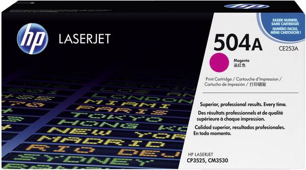 HP Toner 504A Eredeti  Bíbor 7000 oldal CE253A