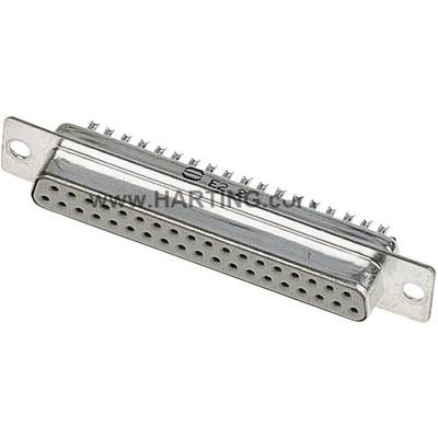 D-SUB hüvelyes kapocsléc 180 ° pólusszám: 15 Harting 09 67 215 4715 1 db