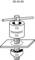 A 'MÉRNÖK' feliratú présszerszám illusztrációja, amely lyukasztásra szolgál munkadarabokon. Felül egy kézi emelőkar, alul egy szorítóbilincs.