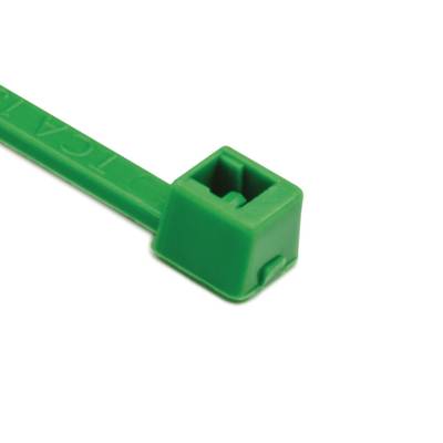 Kábelkötegelő készlet, 100 x 2,5 mm, zöld, 100 db, HellermannTyton 116-01815 T18R-PA66-GN-C1