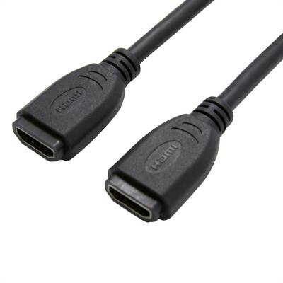Value HDMI Hosszabbítókábel HDMI-A alj, HDMI-A alj 0.20 m Fekete 12.99.3123  HDMI kábel