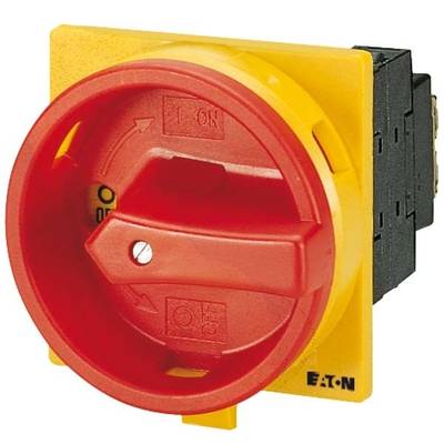 Beépíthető főkapcsoló 32 A 1 x 90 °, sárga/piros, Eaton P1-32/EA/SVB
