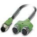 Sensor/Actuator cable SAC-4PY-MS- 0,6-PUR/2XF