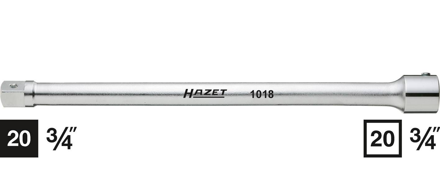 Dugókulcs hajtószár hosszabbító, 20 mm (3/8), Hazet 1018