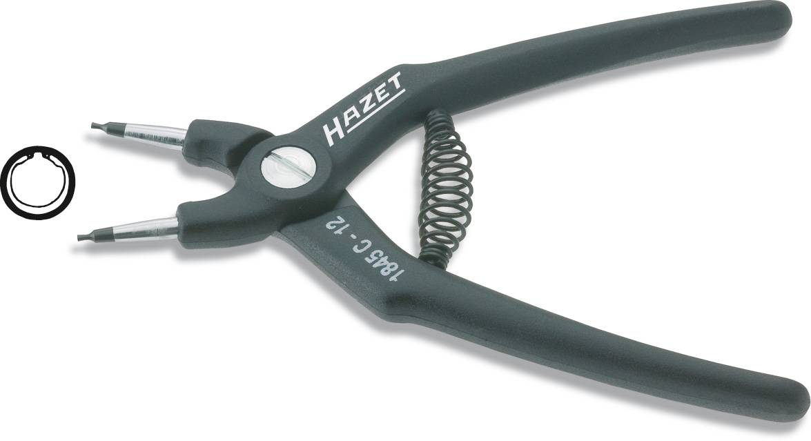 Seegergyűrű fogó 140 mm, hegy Ø 0,9 mm, Hazet 1845C-8