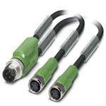 Sensor/Actuator cable SAC-3P-M12Y/2X0,3-PUR/M 8FS