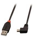 Lindy USB 2.0 kábel típus A / Mini-B 90 ° szögben, 1 m