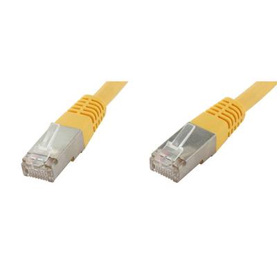 econ connect F6TP0,25GE RJ45 Hálózati kábel, patchkábel CAT 6 S/FTP 0.25 m Sárga Páros árnyékolás 1 db