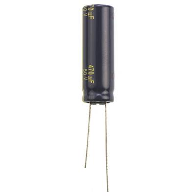 Elektrolit kondenzátor, radiális, álló, RM 5 mm 470 µF 50 V 20 % Ø 10 x 30 mm Panasonic EEUFC1H471L