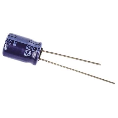 Elektrolit kondenzátor, radiális, álló, Ø 8 x 11,5 mm, RM 3,5mm, 100 µF, 50V, Panasonic ECA1HM101