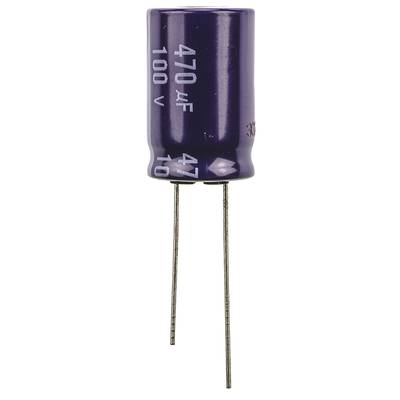 Elektrolit kondenzátor, radiális, álló, RM 7,5 mm 470 µF 100 V 20 % Ø 16 x 25 mm Panasonic ECA2AM471