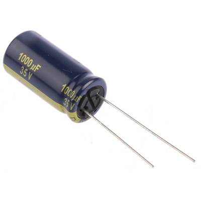 Elektrolit kondenzátor, radiális, álló, RM 5 mm 1000 µF 35 V 20 % Ø 12,5 x 25 mm 105° Panasonic EEUFC1V102