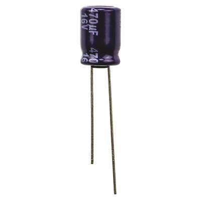 Elektrolit kondenzátor, radiális, álló, RM 5 mm 120 µF 50 V 20 % Ø 10 x 12,5 mm 105° Panasonic EEUFC1H121