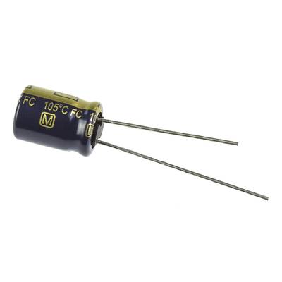 Elektrolit kondenzátor, radiális, álló, RM 3,5 mm 47 µF 63 V 20 % Ø 8 x 11,5 mm Panasonic EEUFC1J470