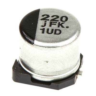 SMD elektrolit kondenzátor 220 µF 6,3 V 20 % Ø 6,3 x 5,8 mm Panasonic EEEFK0J221P