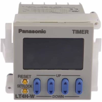 Panasonic digitális iker időkapcsolórelé (2 időzítés), 1 áramkör, 12-24V/DC, 250V/5A, LT4HW24SJ