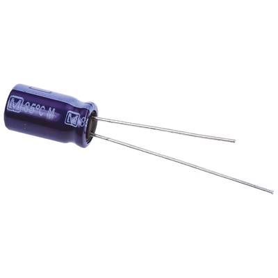 Elektrolit kondenzátor, radiális, álló, RM 2,5 mm 100 µF 25 V 20 % Ø 6,3 x 11,2 mm Panasonic ECA1EM101