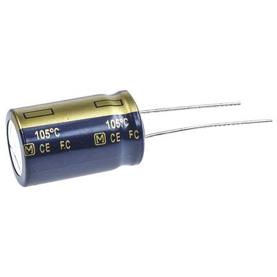 Elektrolit kondenzátor, radiális, álló, RM 7,5 mm 4700 µF 10 V 20 % Ø 16 x 25 mm Panasonic EEUFC1A472