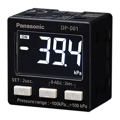   Panasonic  Nyomásérzékelő  1 db  DP-001-P  -1 bar - 1 bar      (H x Sz x Ma) 25 x 30 x 30 mm  