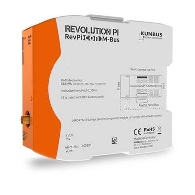 Revolution Pi by Kunbus PR100281 RevPi Con MBUS Busz modul      1 db