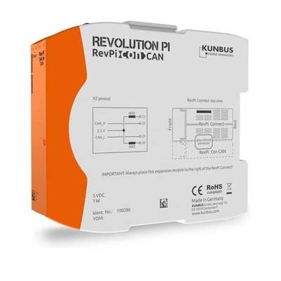 Revolution Pi by Kunbus PR100286 RevPi Con CAN Busz modul      1 db