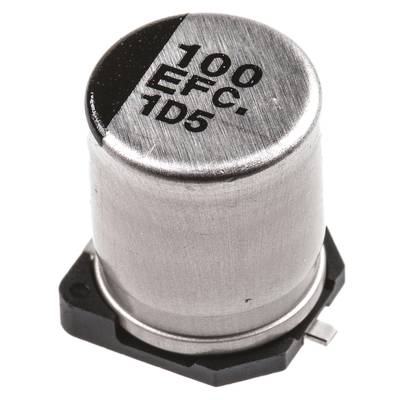 SMD elektrolit kondenzátor 100 µF 25 V 20 % Ø 10,2 x 8 mm Panasonic EEEFC1E101AP