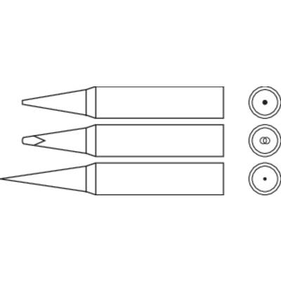 ST 804 és SC60 forrasztópákához való ceruzahegy formájú, központosított csúcs pákahegy, forrasztóhegy 1.0 mm
