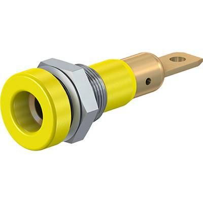 Beépíthető hüvely, 4 mm, N LB-I4R-A sárga