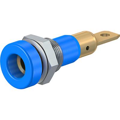 Beépíthető hüvely, 4 mm, N LB-I4R-A kék