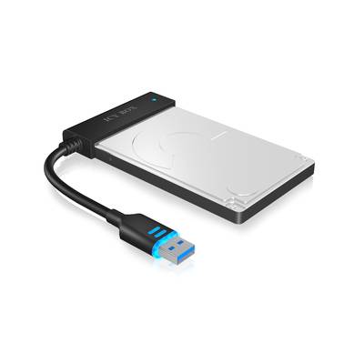 ICY BOX 70630 6,35 cm-es (2,5") merevlemez keret 2.5 coll USB 3.2 (1. generáció) (USB 3.0)