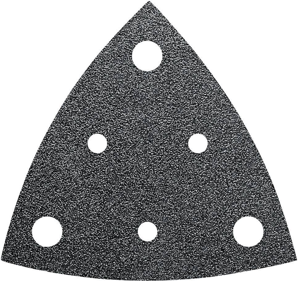 Fein 63717236010 Delta csiszolópapír Tépőzárral, Lyukas Szemcsézet 40 Sarokméret 80 mm 35 db