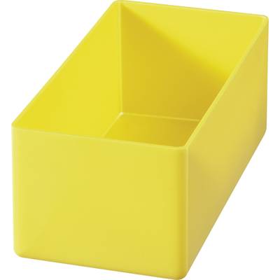 1 részes műanyag alkatrésztároló betét, sárga, 108 x 54 x 45 mm, Hünersdorff 622200