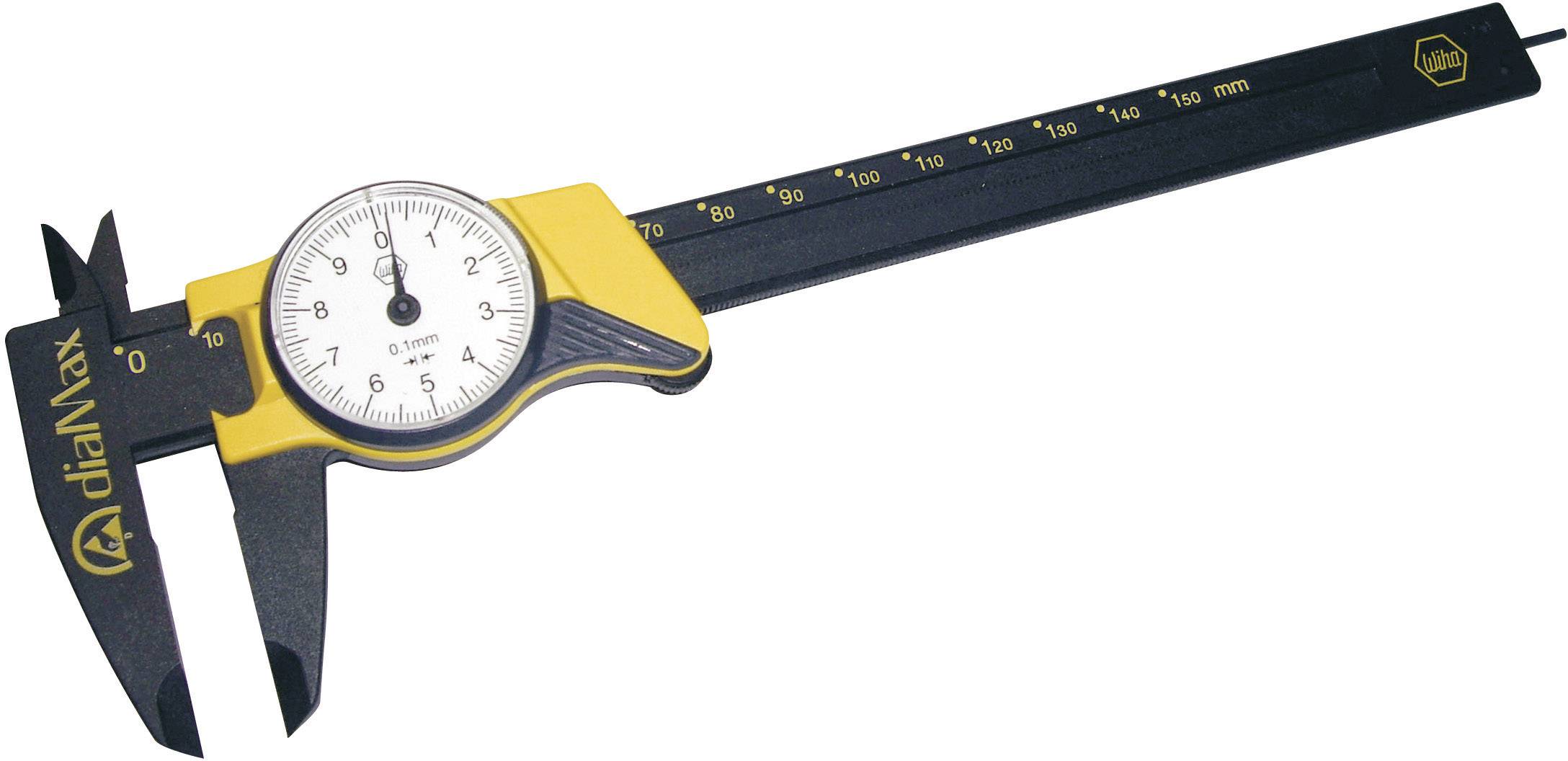 Mérőórás tolómérő, precíziós 150mm Wiha DialMax 31439