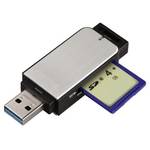 Hama SD / microSD kártyaolvasó ezüst USB 3.0