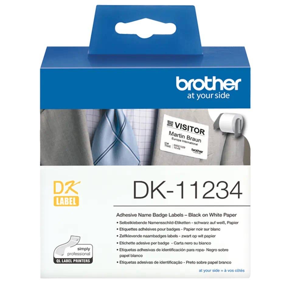 Brother 5838611 Univerzális etikett 60 x 86 mm Papír Fehér 1 db Véglegesen tapadó Hőtranszfer nyomtató-1