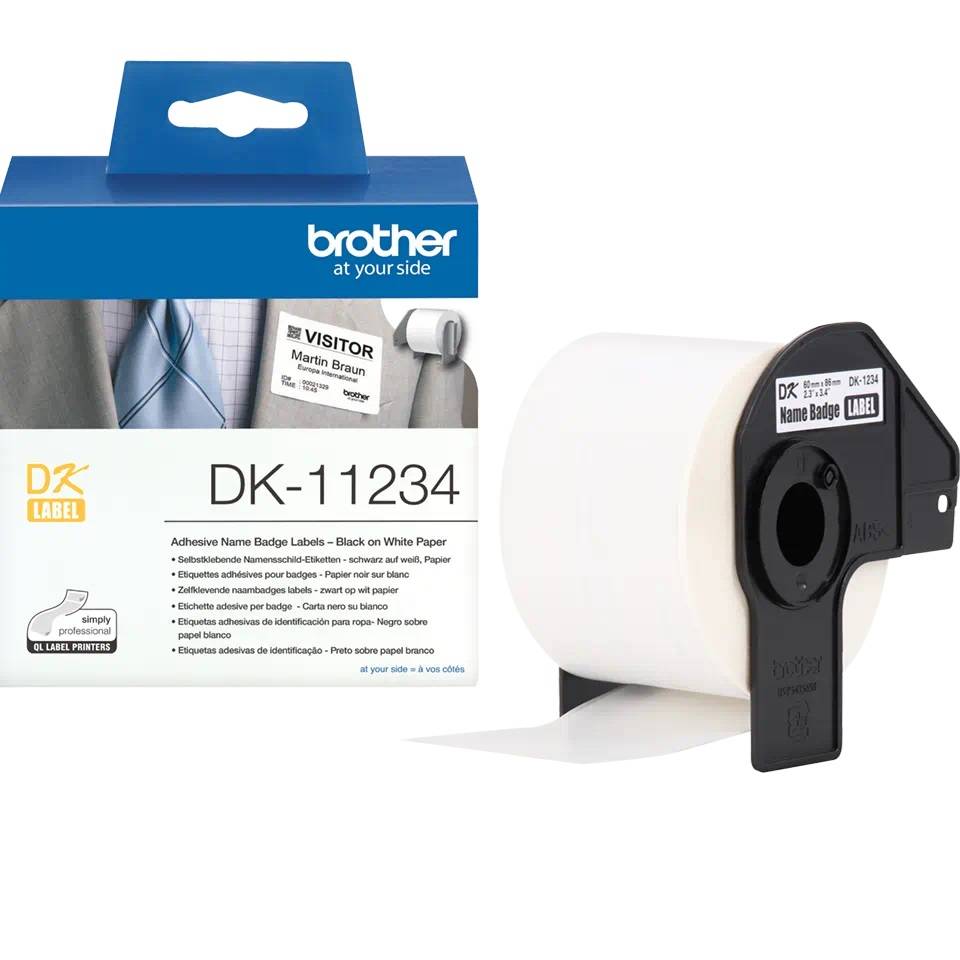 Brother 5838611 Univerzális etikett 60 x 86 mm Papír Fehér 1 db Véglegesen tapadó Hőtranszfer nyomtató-2