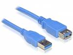 Bővítőkábel A típusú USB 3.0 csatlakozó - A 3.0 típusú USB 3.0 csatlakozó dugasz kék