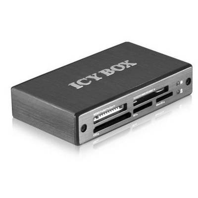   ICY BOX  IB-869a-B, Externer Multi Card Reader USB 3.0 Host, Aluminium Gehäuse  Beépíthető memóriakártya olvasó    USB