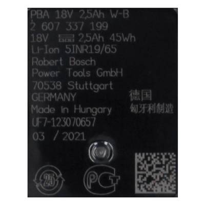 Bosch Home and Garden 1600A00K1P Battery Set Starter Set 18 V Szerszámakku és töltő 18 V 2.5 Ah Lítiumion-3