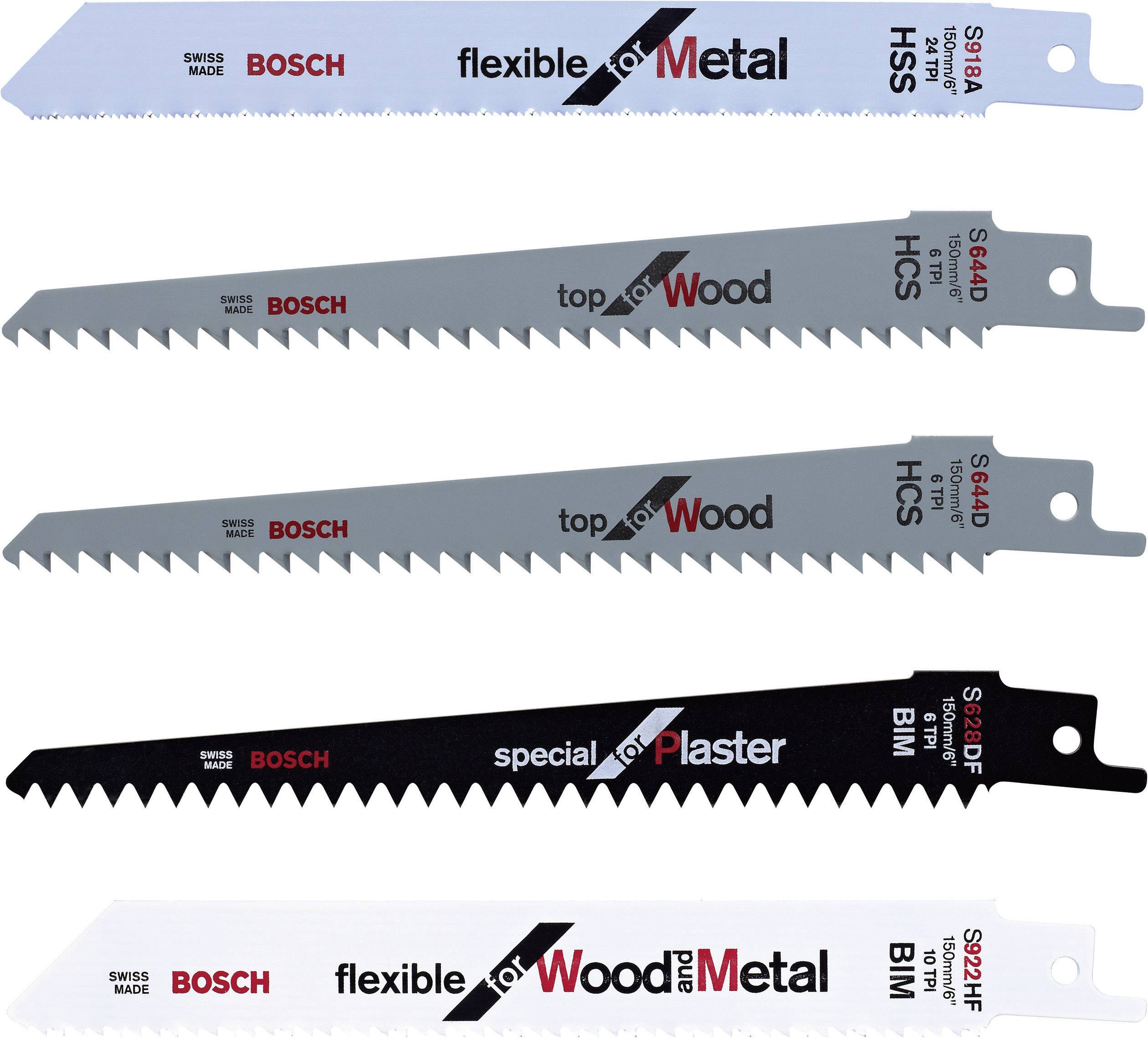 Bosch Home and Garden F016800307 Keo fűrészlap 5 darabos készlet Fűrészlap hossz 150 mm 1 db