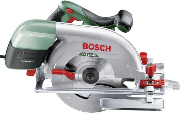 Bosch Home and Garden  PKS 66 AF  Kézi körfűrész  Vágási mélység max. (90°) 66 mm    Tartozékokkal  1600 W