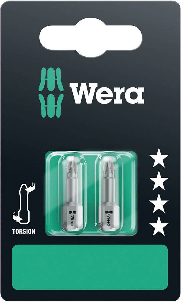 Wera 2 db 851/1 TZ PH kereszthornyú PH bit PH1 05073323001 Hossz 25 mm