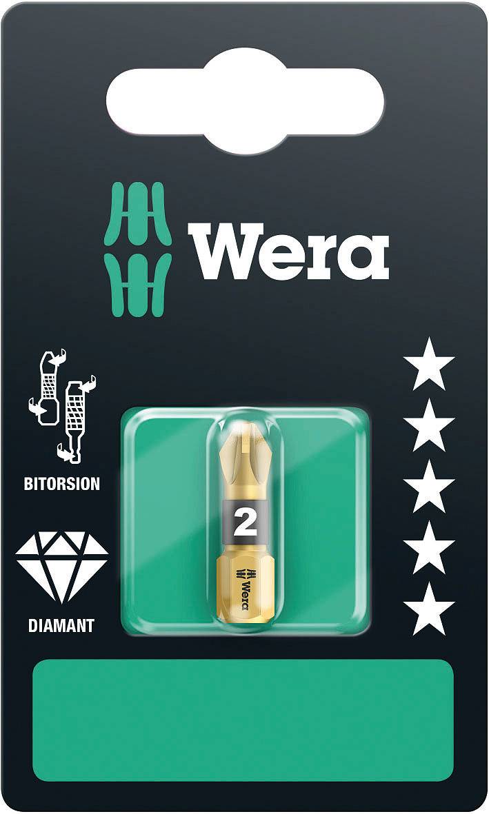 Wera 855/1 BDC PZ kereszthornyú PZ 1 bit 05073336001 Pozidriv Hossz:25 mm