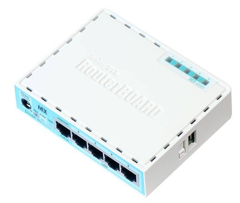 Mikrotik Mikrotik RB750GR3 wired router Gigabit Ethernet Turquoise White Router-3