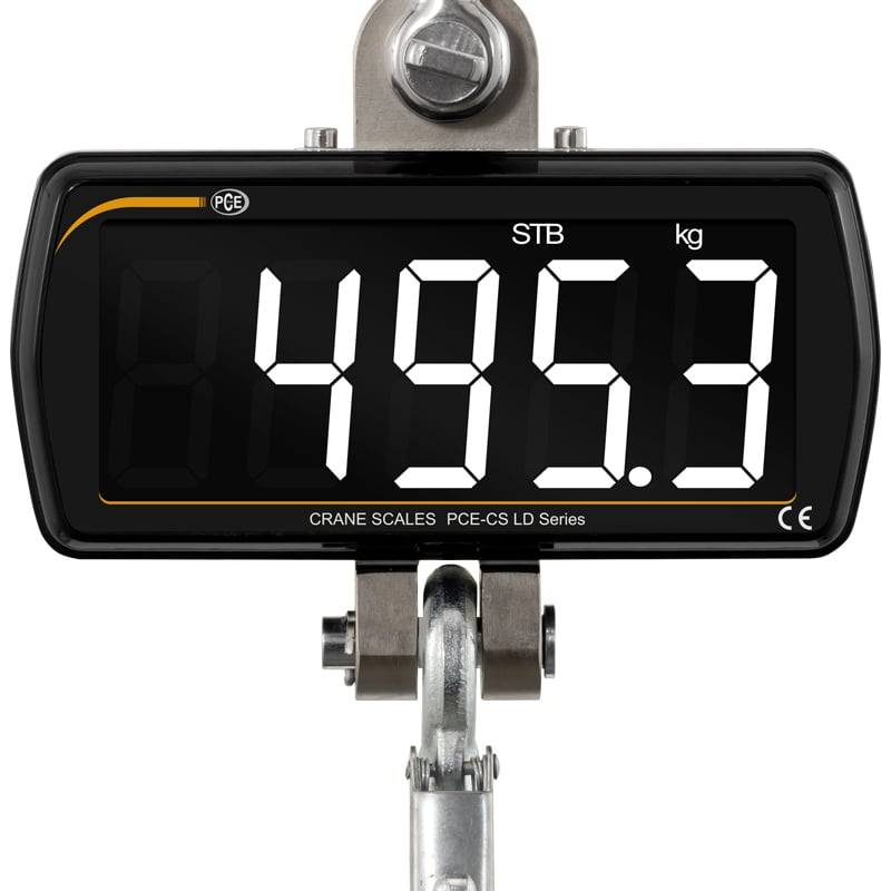 PCE Instruments Karos mérleg PCE-CS 500LD Mérési tartomány (max.) 500 kg Elemekről üzemeltetett Fekete-1