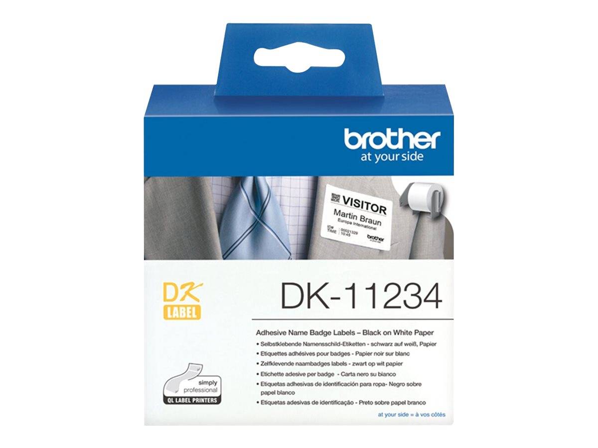 Brother 5838611 Univerzális etikett 60 x 86 mm Papír Fehér 1 db Véglegesen tapadó Hőtranszfer nyomtató-0