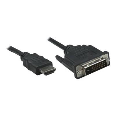 TECHly HDMI / DVI Csatlakozókábel  1.80 m Fekete ICOC-HDMI-D-018  