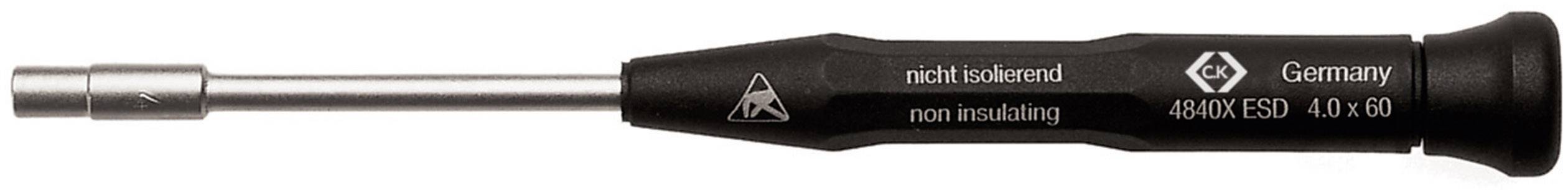 ESD Dugókulcs csavarhúzó C.K. Kulcsszélesség: 5.5 mm Penge hossz: 60 mm
