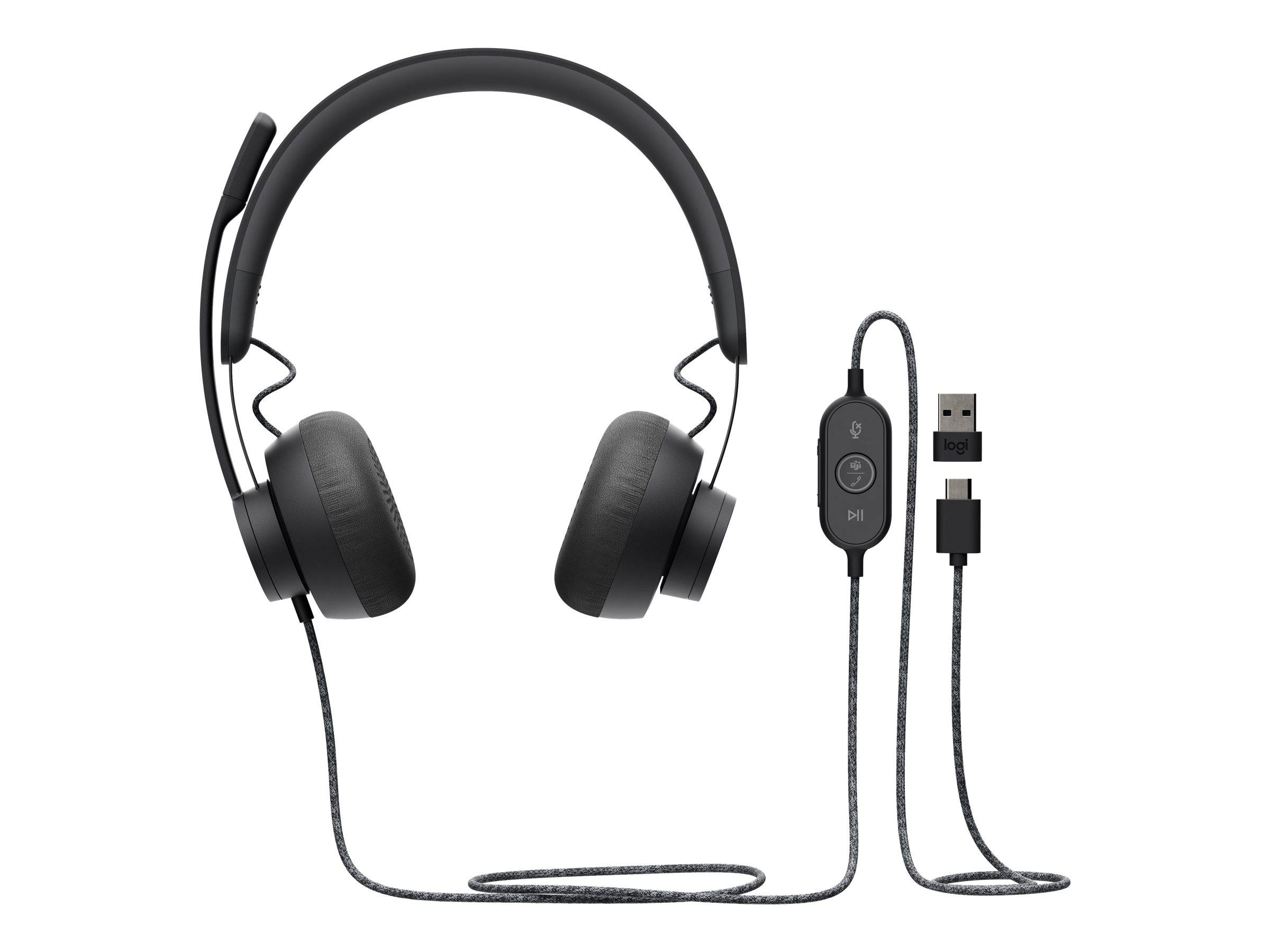 Logitech Geen extra informatie beschikbaar. On Ear headset Vezetékes Stereo Többszínű mikrofon zajelnyomás Hangerő szabá-0